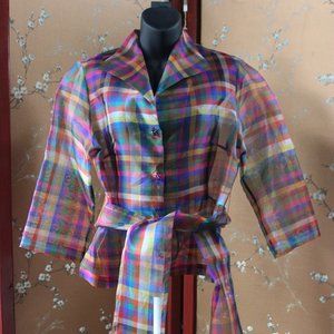 Connie Roberson Blouse with Sash Tie